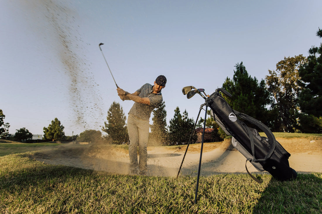 man golfing