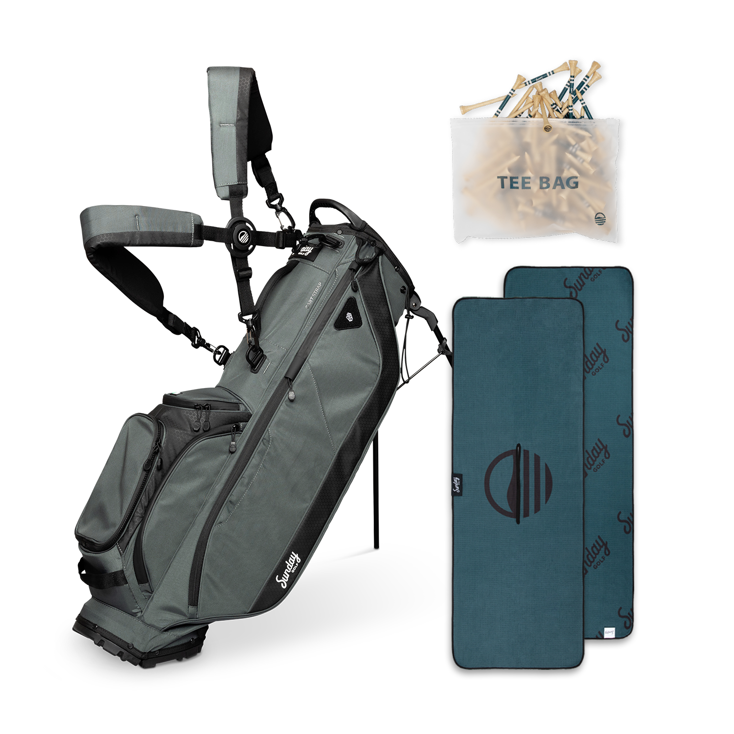 Ryder Stand Bag Kit | Midnight Green – Sunday Golf Ryder Stand Bag Kit | Midnight Green – Sunday Golf
