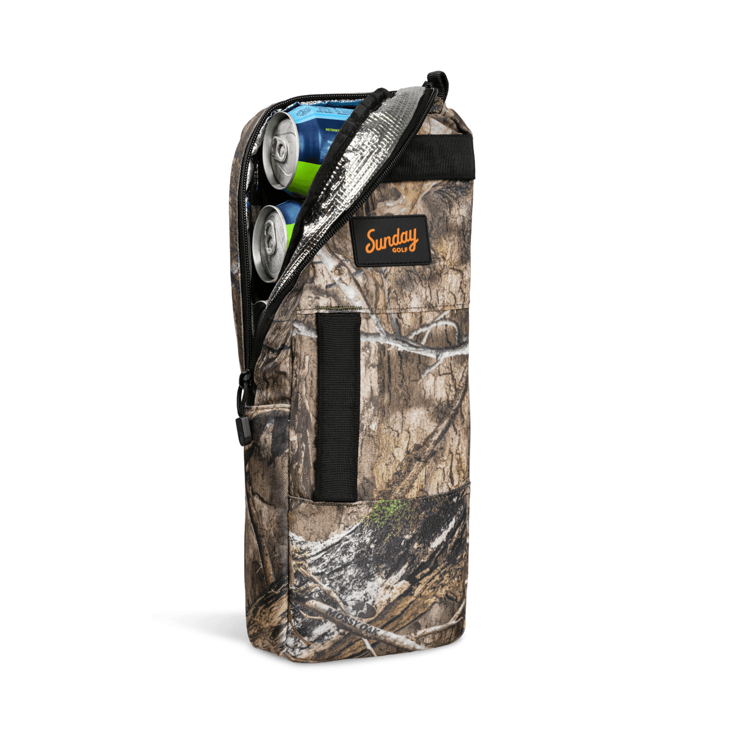 Big Frosty in Mossy Oak Country DNA camo front shot with cans inside