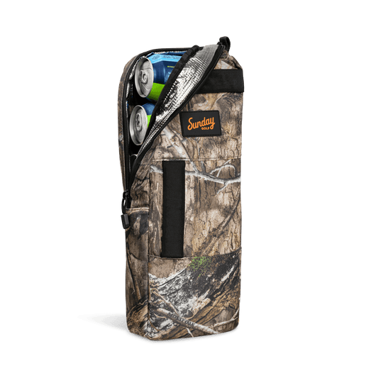Big Frosty in Mossy Oak Country DNA camo front shot with cans inside