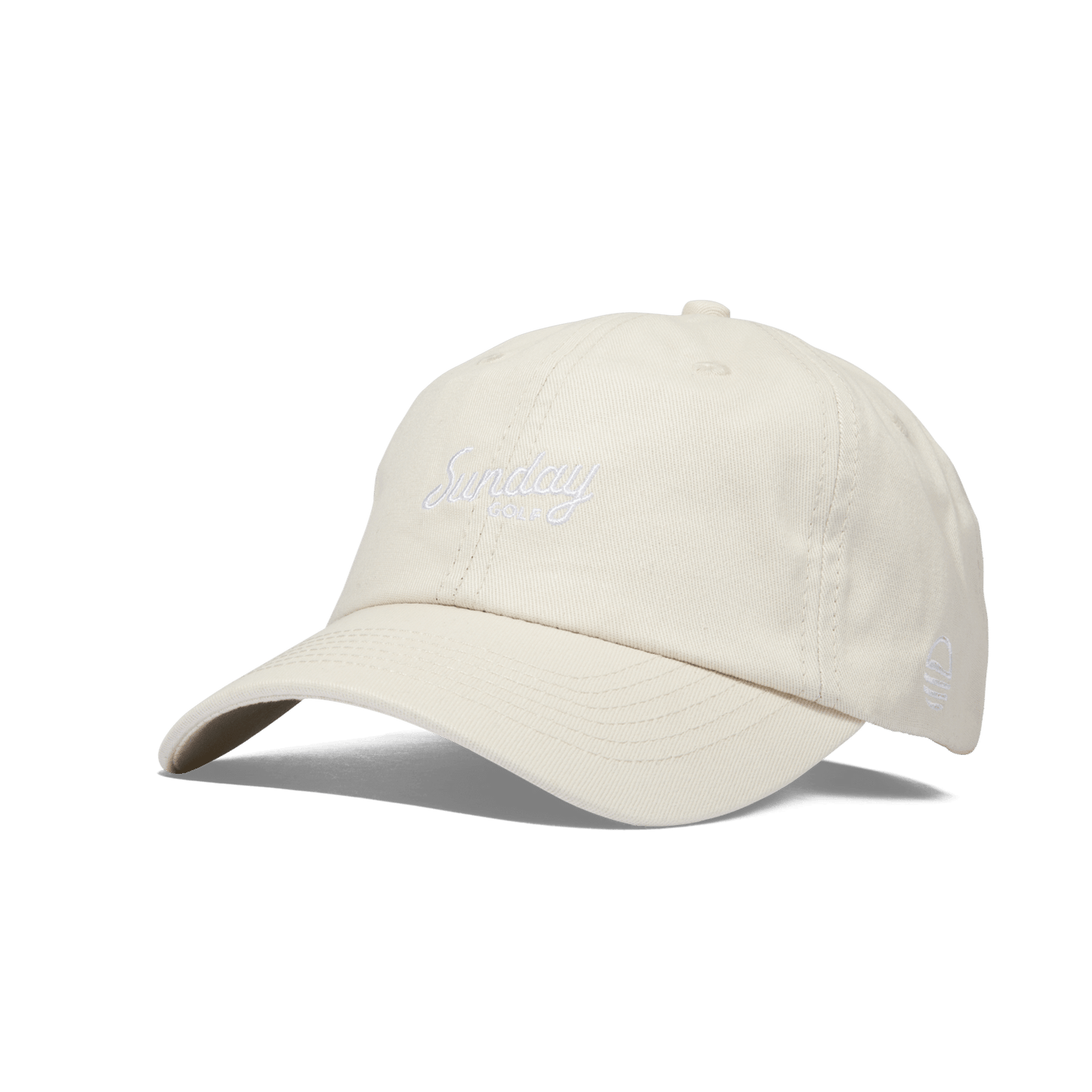 Front shot of off white dad golf hat