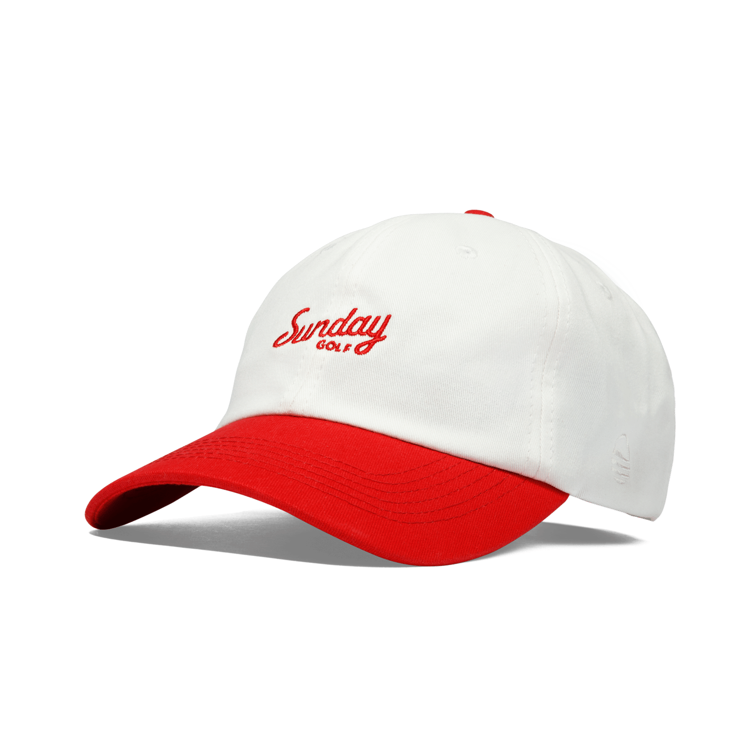Golf Dad Hat Red cream Sunday Golf