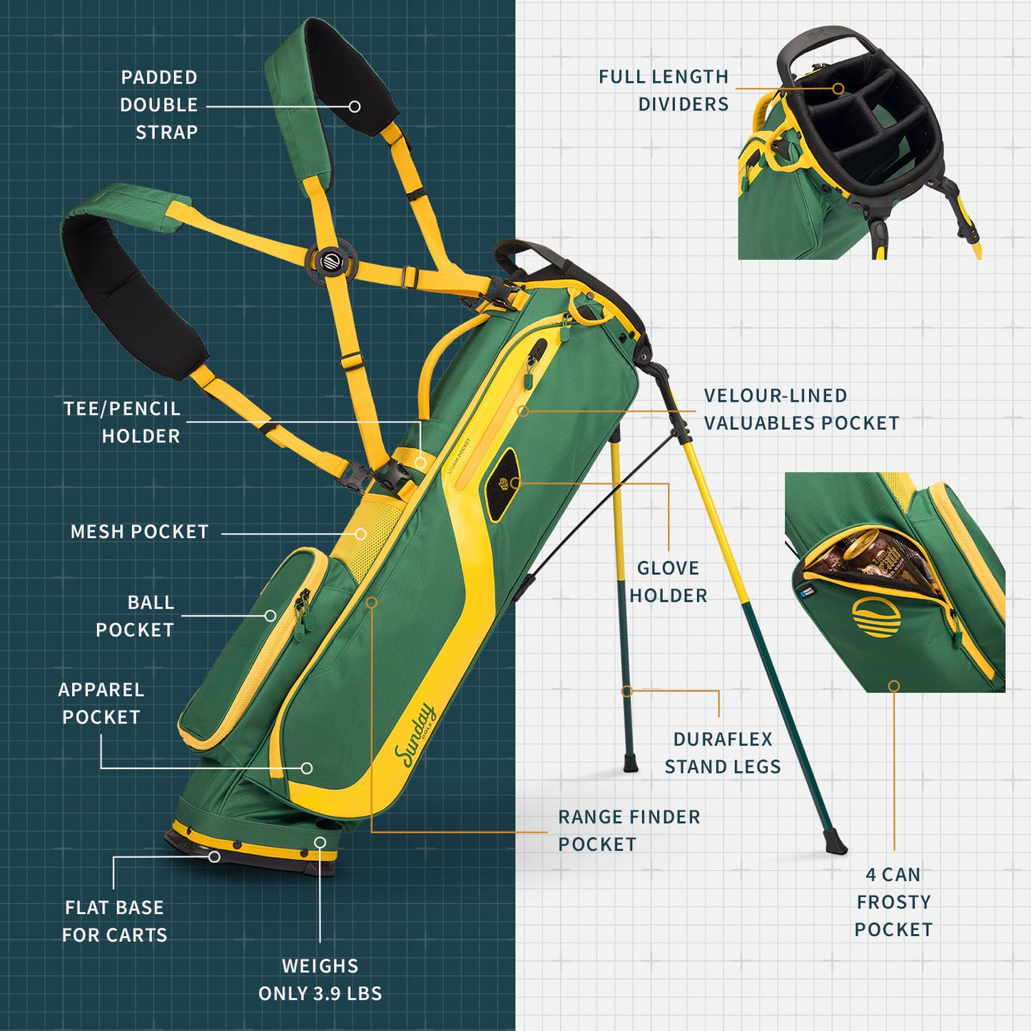 El Camino | Augusta Mid Size Stand Bag