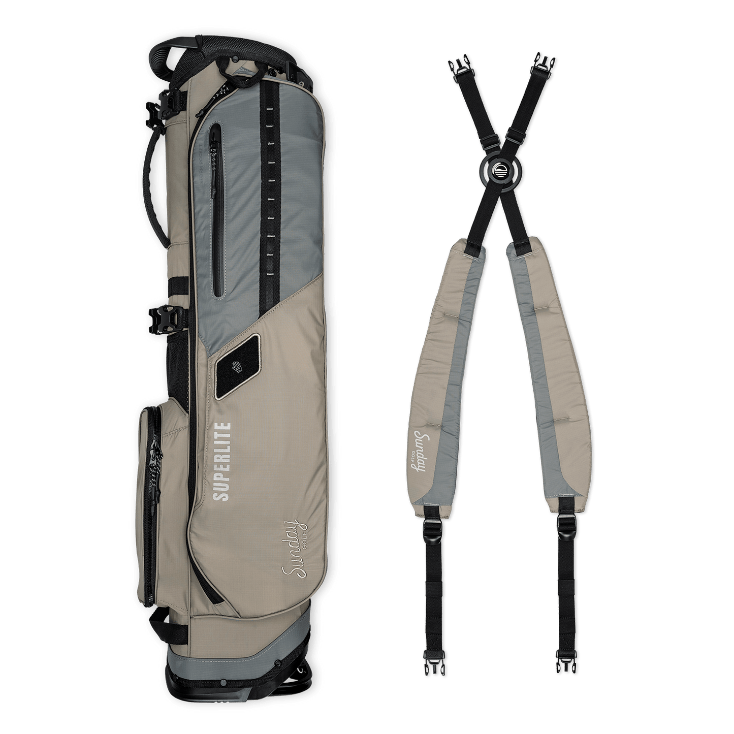 El Camino Superlite | Tan-Black Mid Size Stand Bag