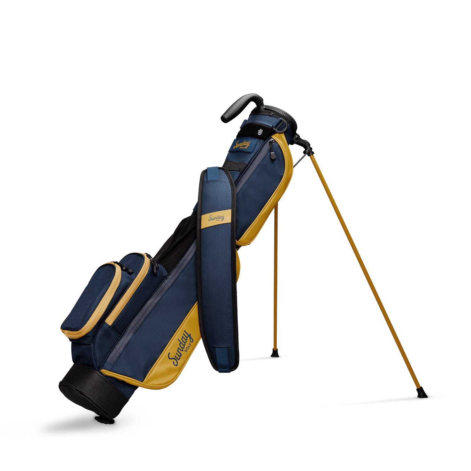 The Loma Navy + Gold Par 3 Bag