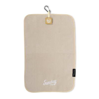 Magnetic Golf Towel | Toasted Almond