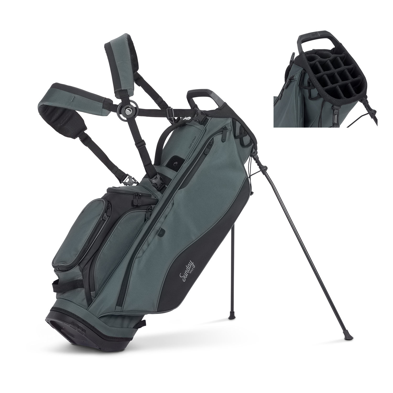 Ryder 14 | Full Size Stand Bag - Midnight Green – Sunday Golf