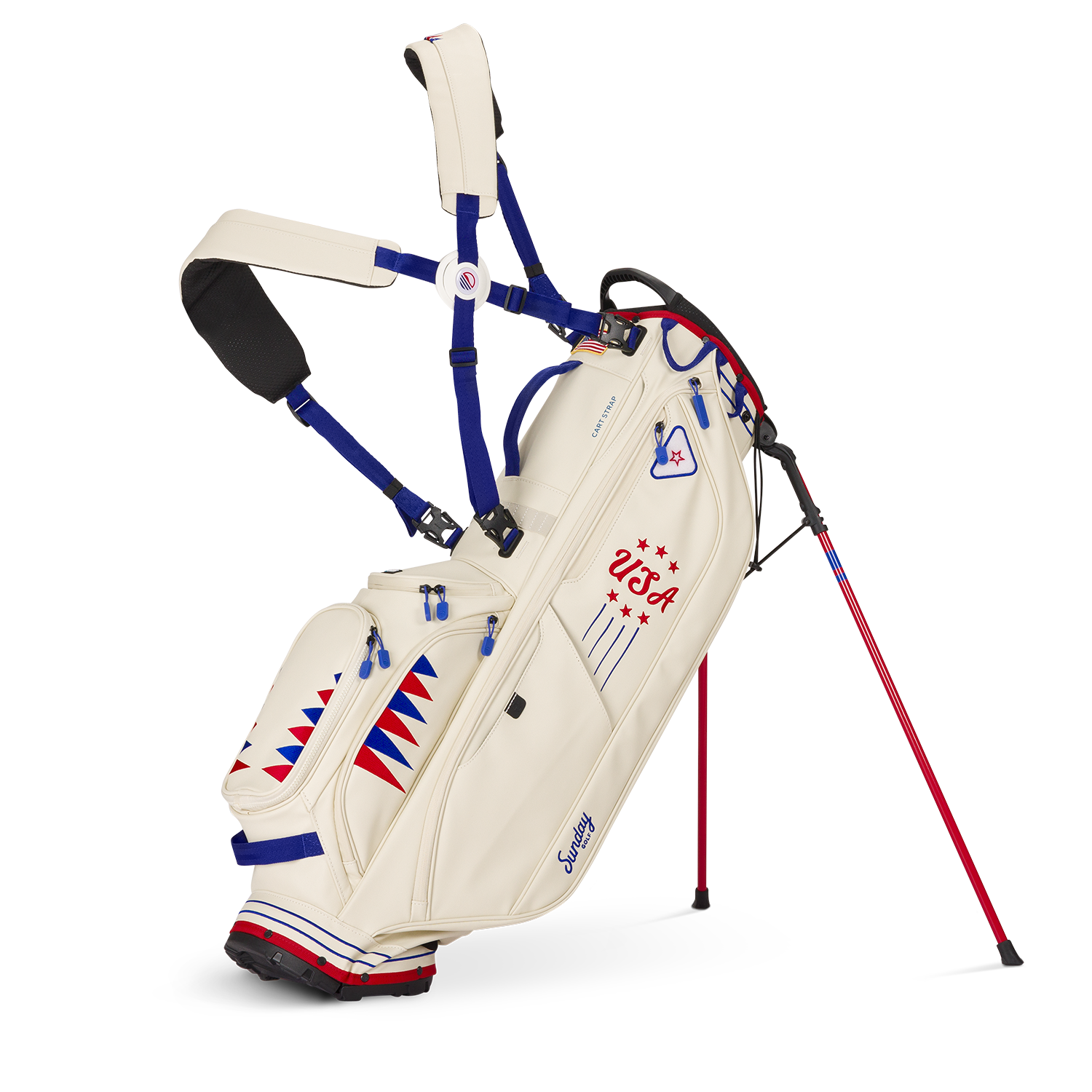 Ryder 250 | Cream Leather Lightweight Stand Bag – Sunday Golf