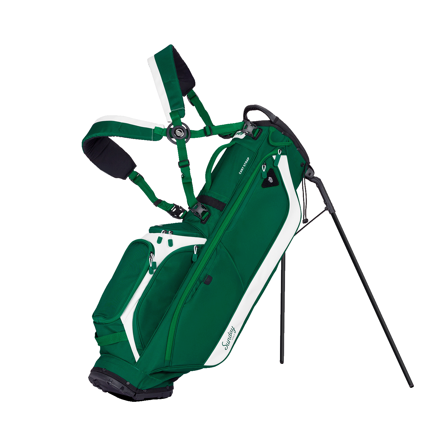  Golfsport スタンドバッグ 黒/白/緑 約9型 Ryder | Full Size Stand Bag - Evergreen – Sunday Golf