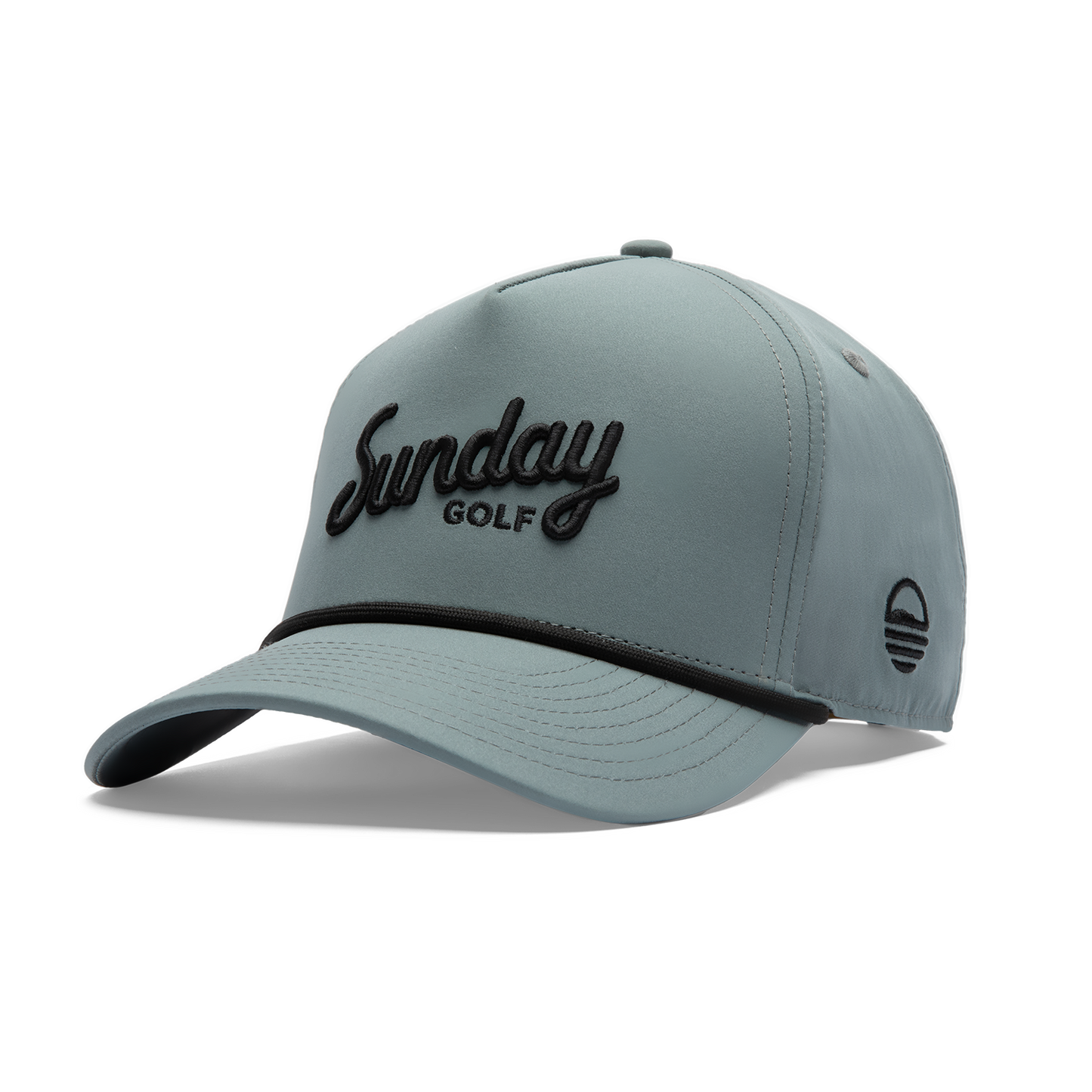 Front shot of midnight green rope golf hat