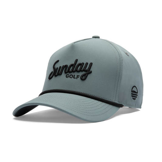 Front shot of midnight green rope golf hat