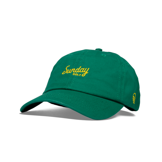 Dad Hat Green & Yellow Front Shot