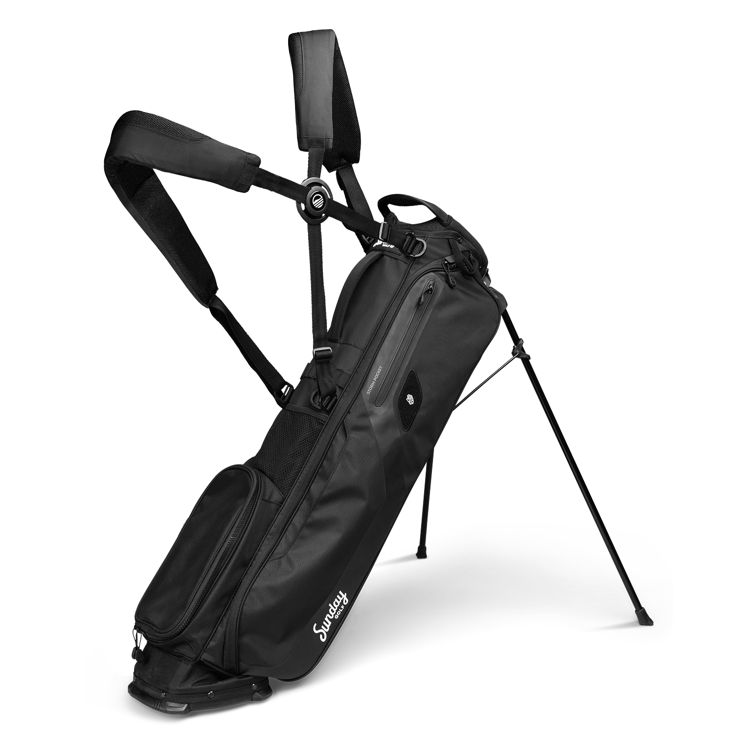 El Camino by Sunday Golf  Walking Golf Bag - Matte Black