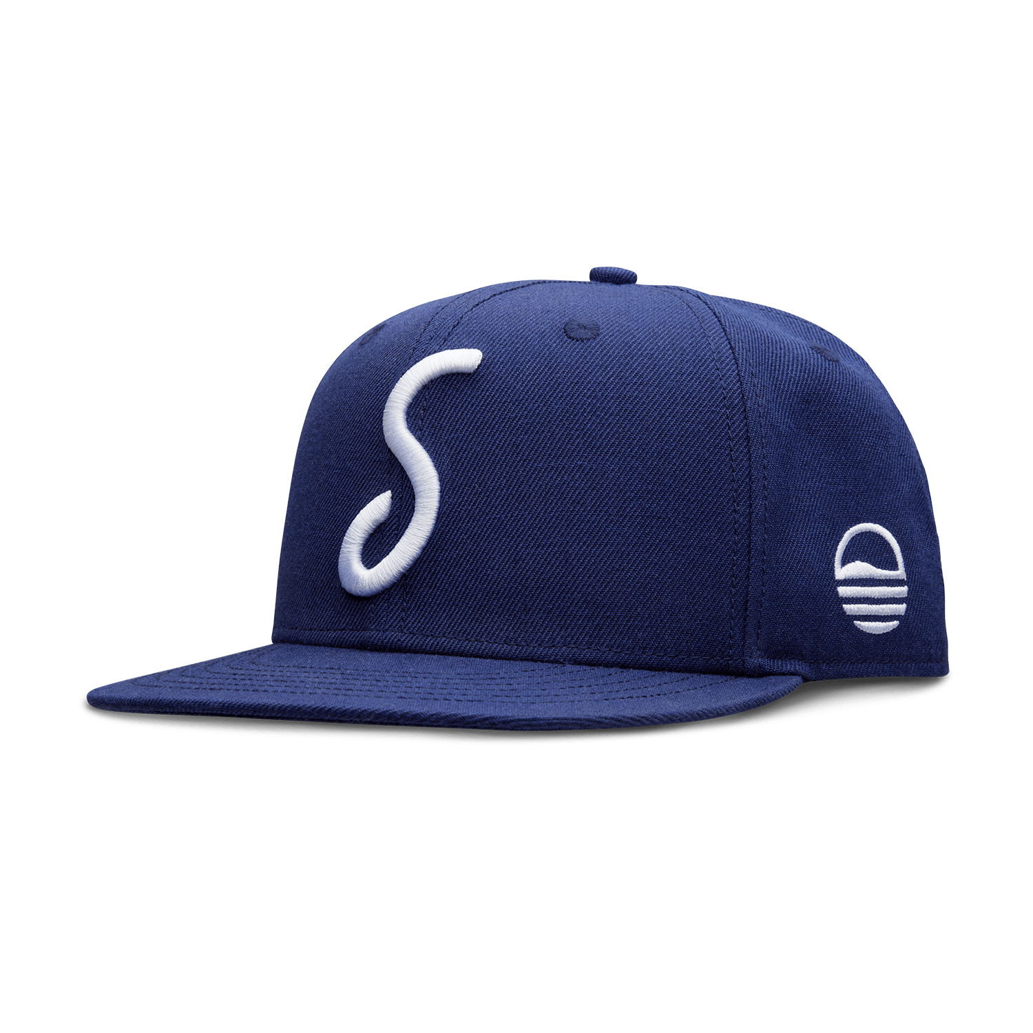 Front shot of navy pro fit golf hat