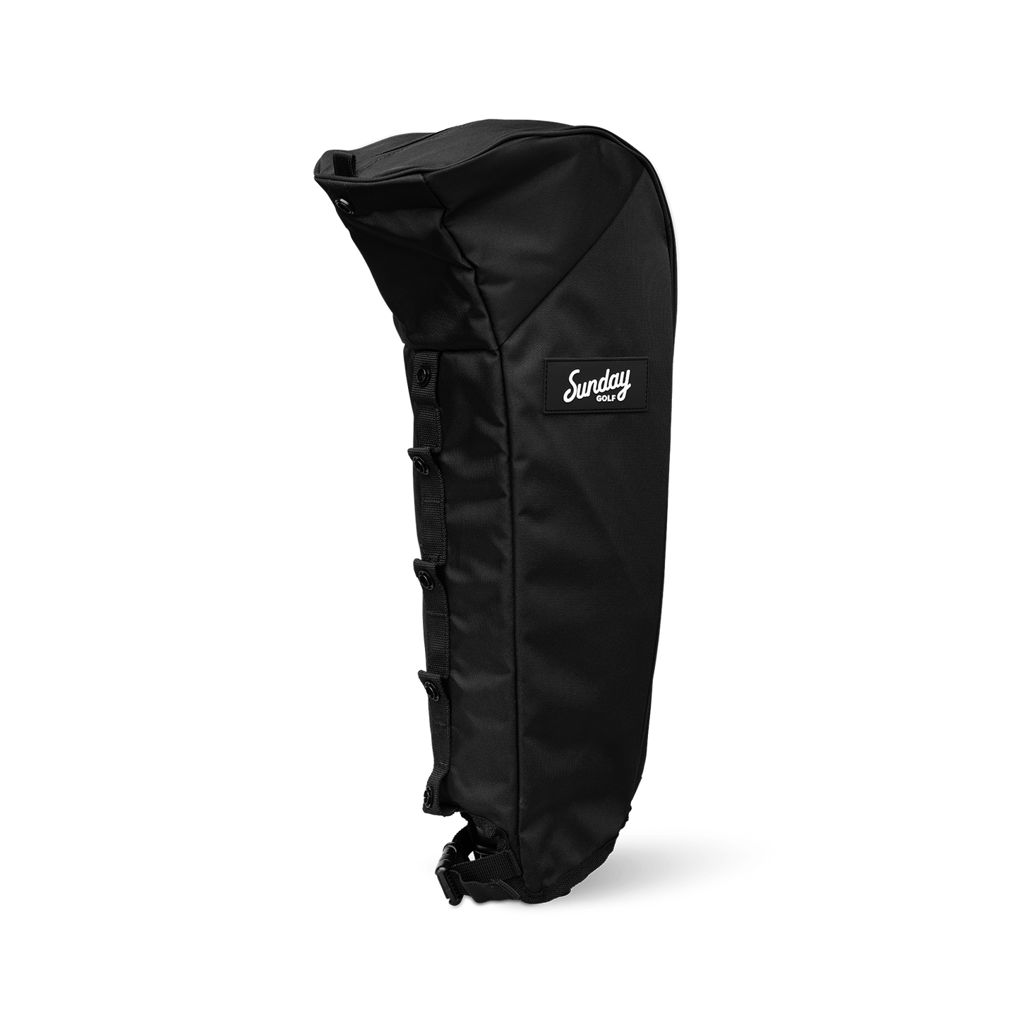 A full shot of matte black rain hood that can fit Loma and Loma XL golf bags