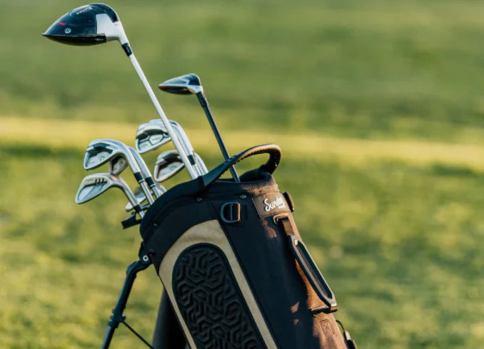 golf bag with clubs