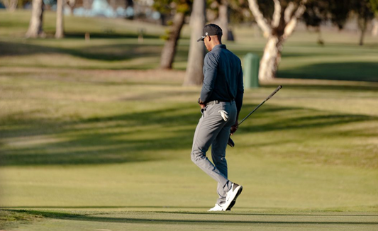 man on golf course