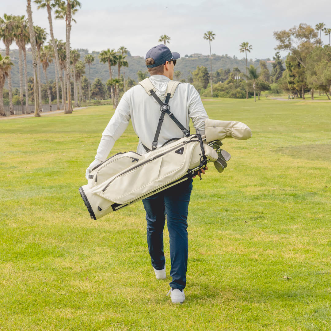 Ryder S-Class | Cream Vegan Leather Full Size Stand Bag