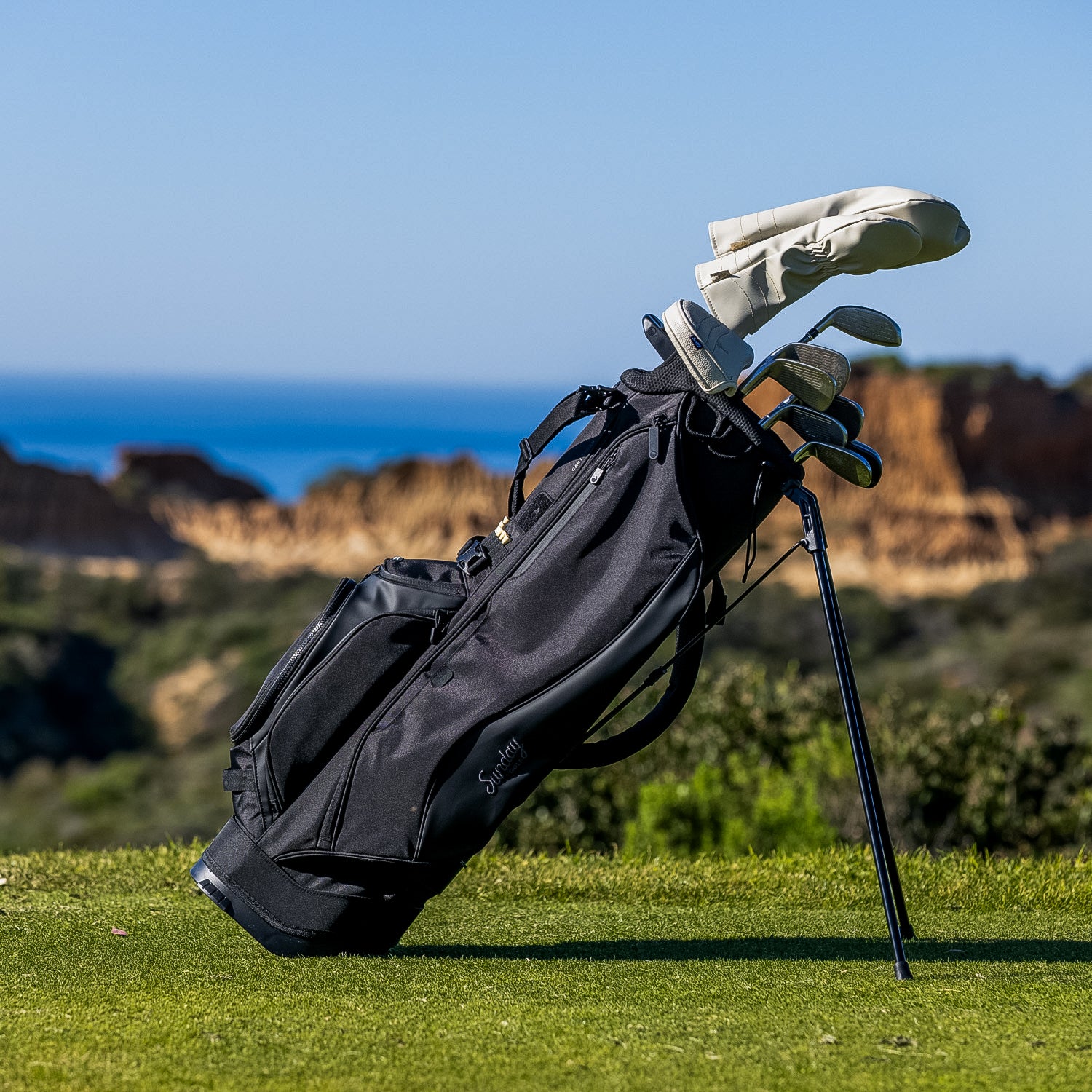 Ryder 14 | Matte Black Full Size Stand Bag