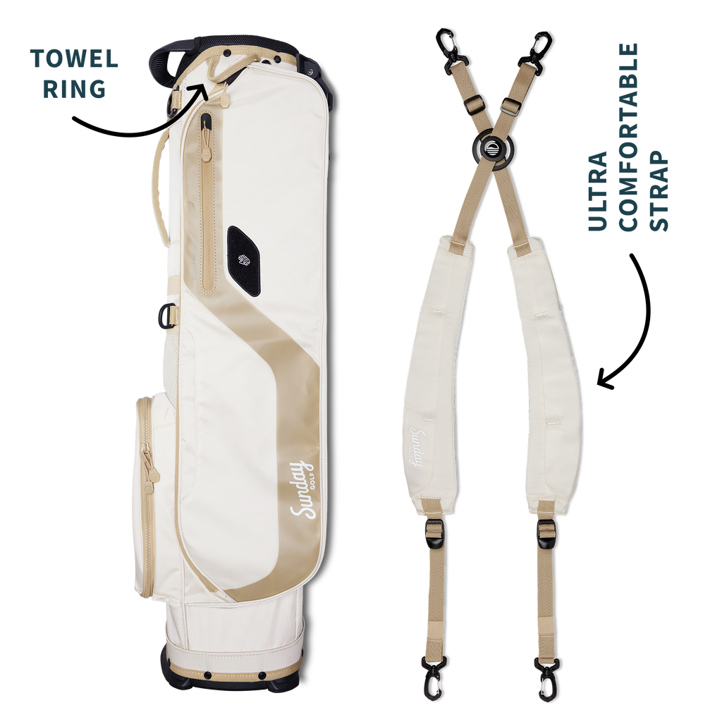 El Camino | Mid Size Stand Bag - Toasted Almond – Sunday Golf
