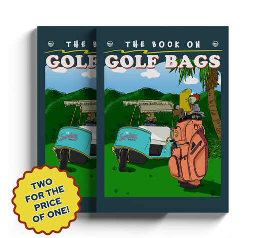 Golf bag coloring books front covers