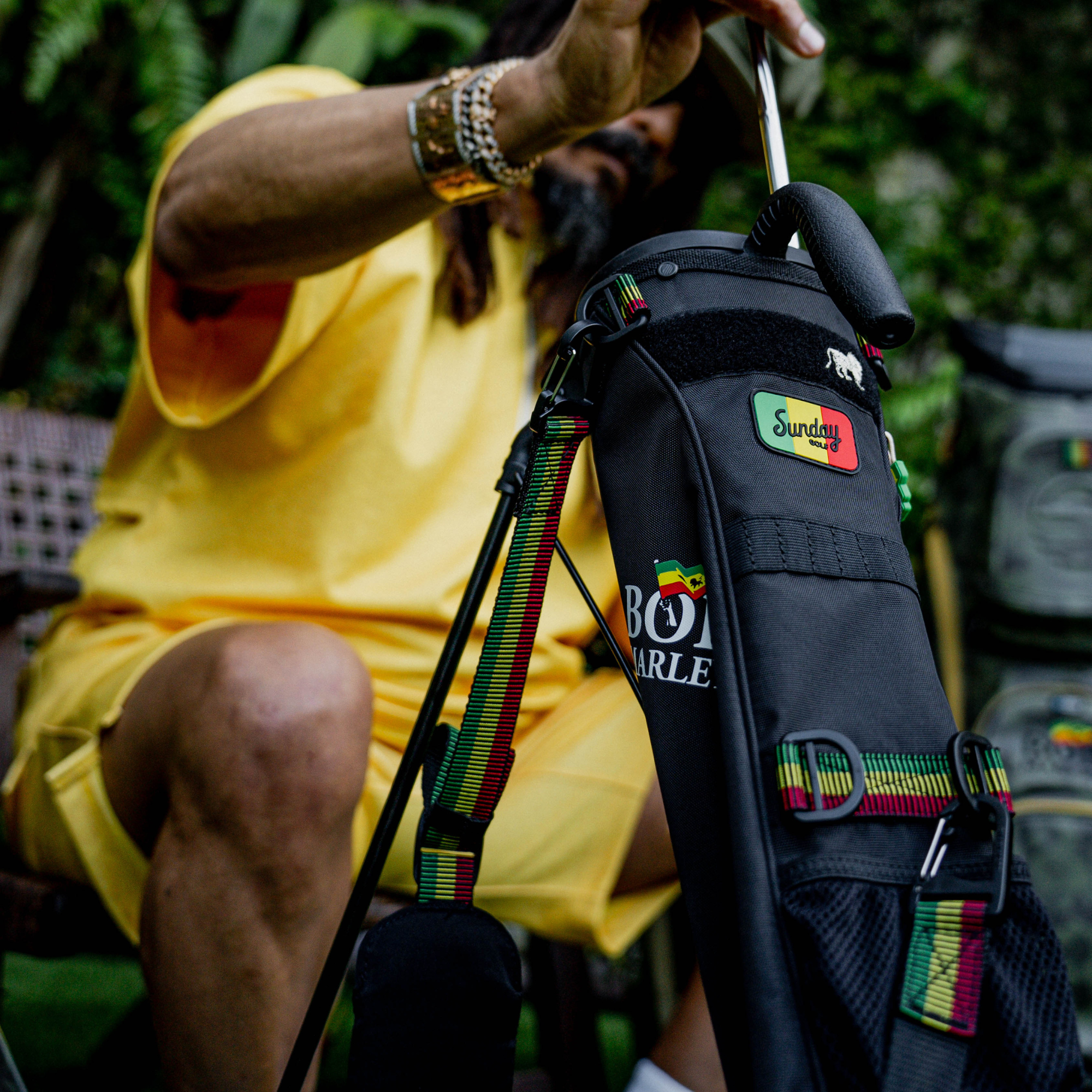 Loma | Bob Marley Black Par 3 Bag