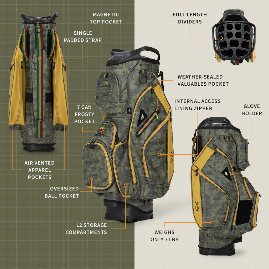 Big Rig | Bob Marley Camo Cart Bag