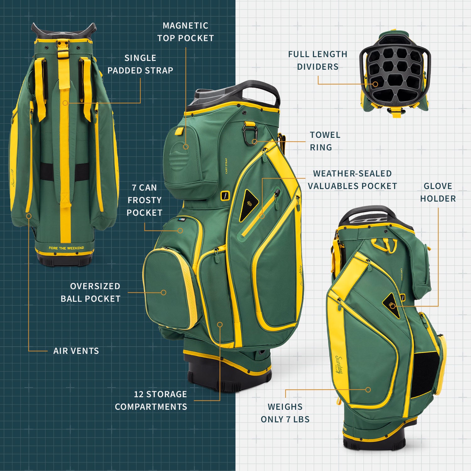 Big Rig | Grellow Full Size Cart Bag