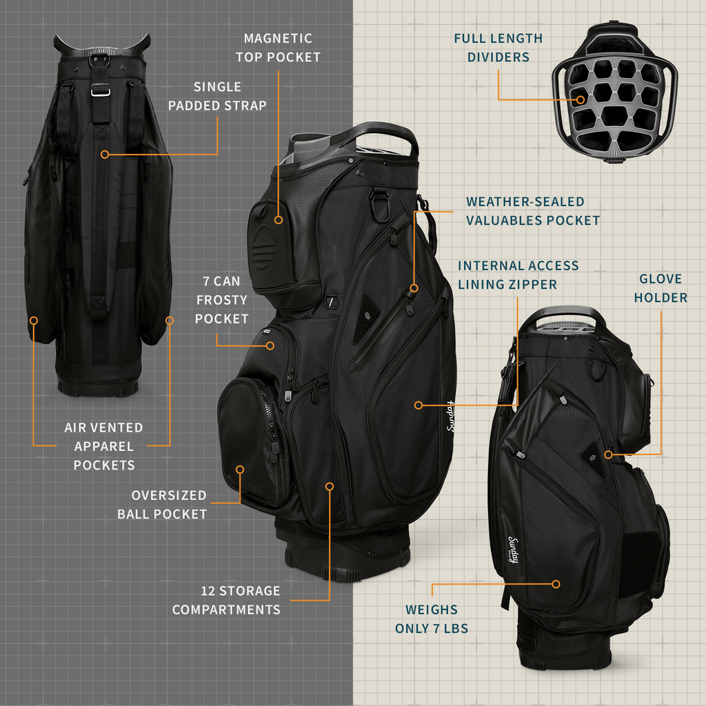 Big Rig | Matte Black Cart Bag