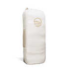 A rear shot of big frosty golf cooler bag in toasted almond with gloss logo 