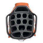 Top view of Big Rig golf bag showing its 14-way divider