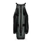 Back shot of Big Rig golf bag in midnight green showing the strap of the bag