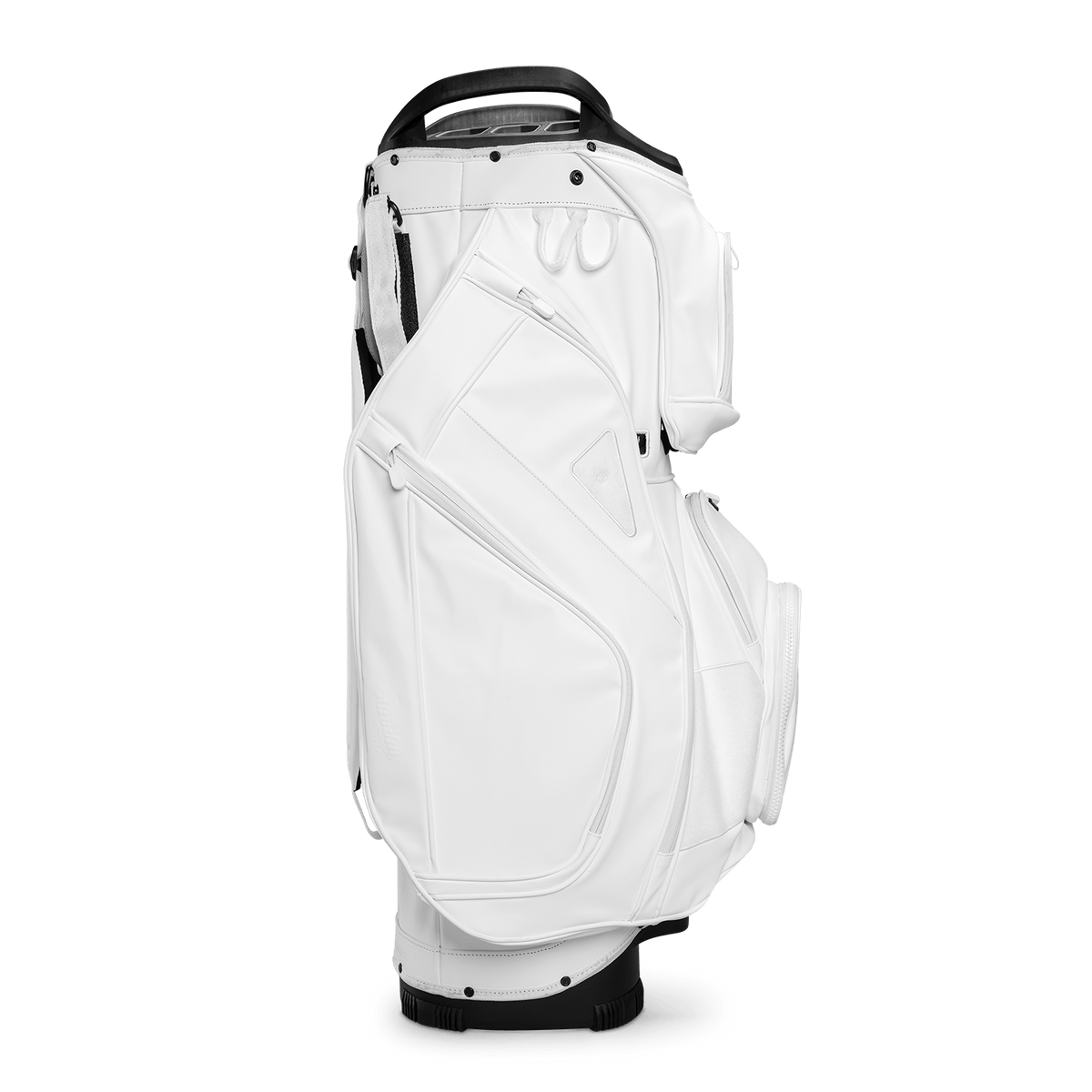 The Big Rig | Cart Bag - White Vegan Leather – Sunday Golf
