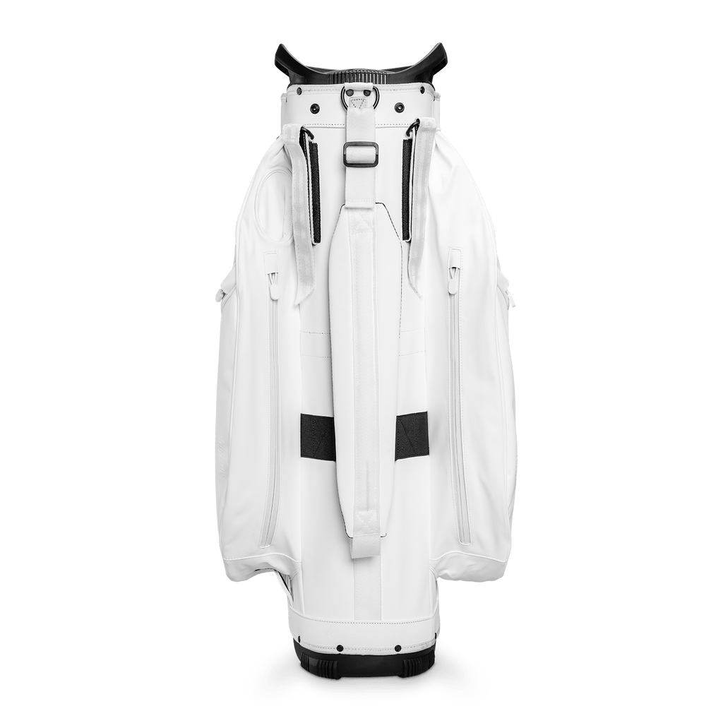The Big Rig | Cart Bag - White Vegan Leather – Sunday Golf The Big Rig | Cart Bag - White Vegan Leather – Sunday Golf