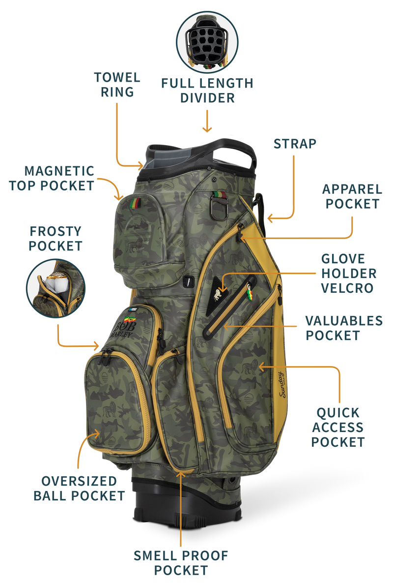 Big Rig | Bob Marley Camo Cart Bag
