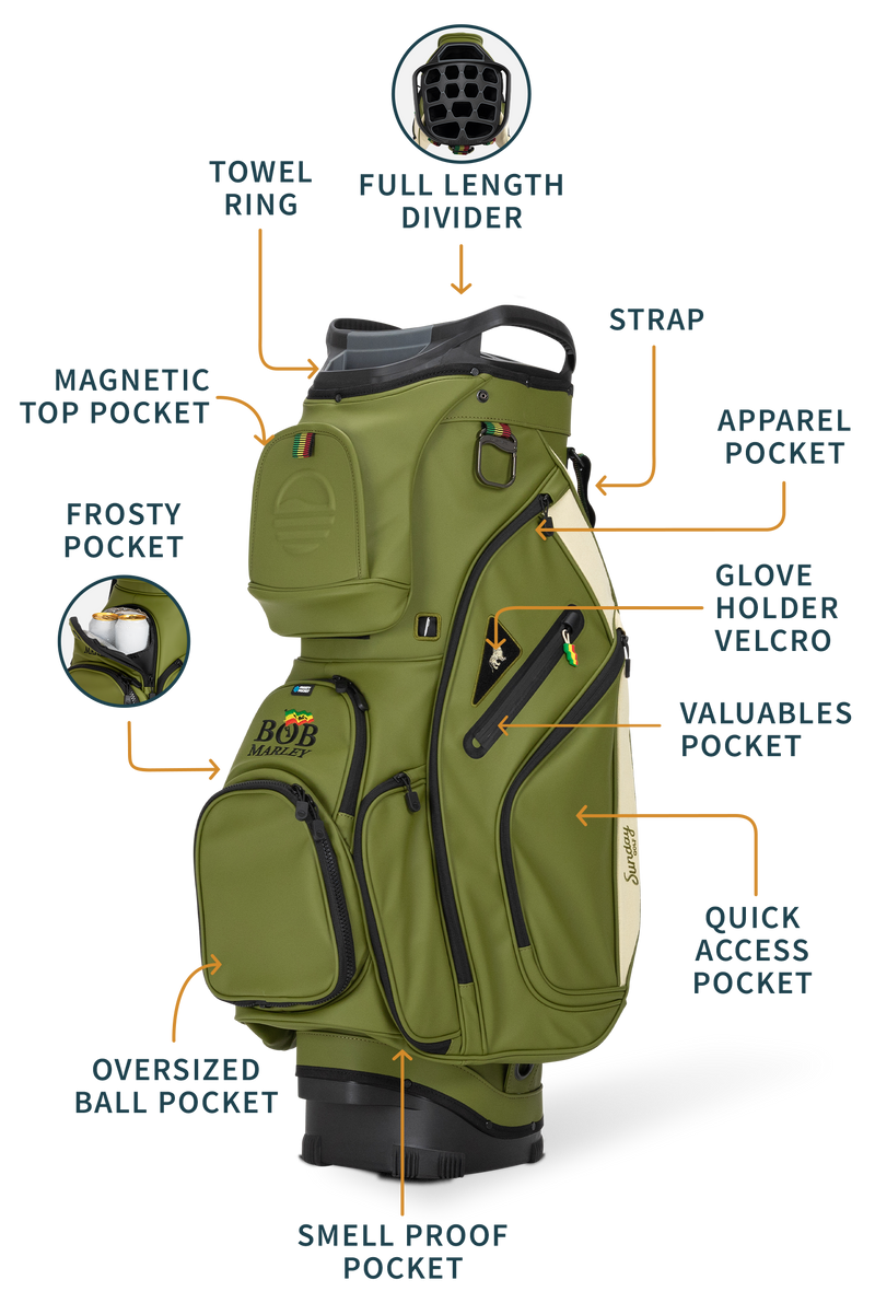Big Rig | Bob Marley Olive/Hemp Cart Bag