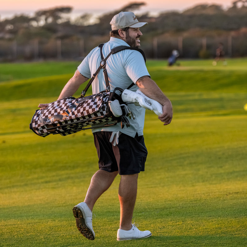 El Camino | Black/White Checker Mid Size Stand Bag 7