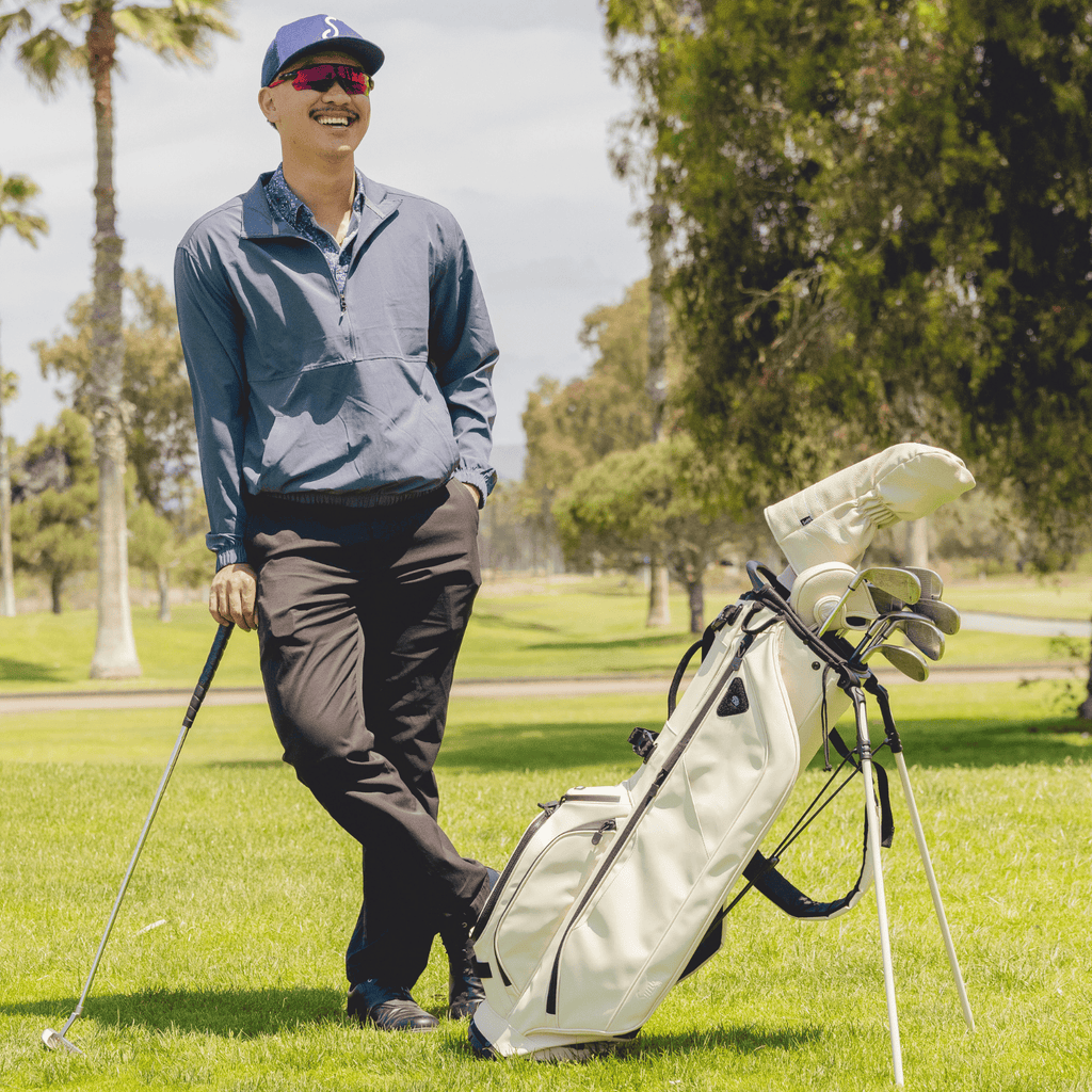 Ryder S-Class | Cream Vegan Leather Full Size Stand Bag