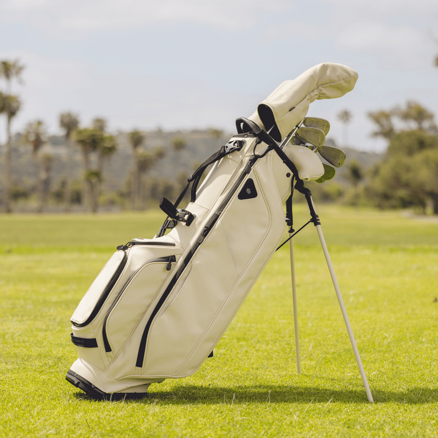 Ryder S-Class | Cream Vegan Leather Full Size Stand Bag