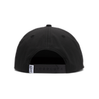 Back shot of black on black crushable rope golf hat