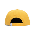 Back view of mustard crushable rope golf hat