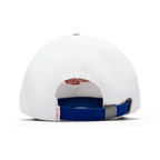 Back shot of red white and blue dad golf hat