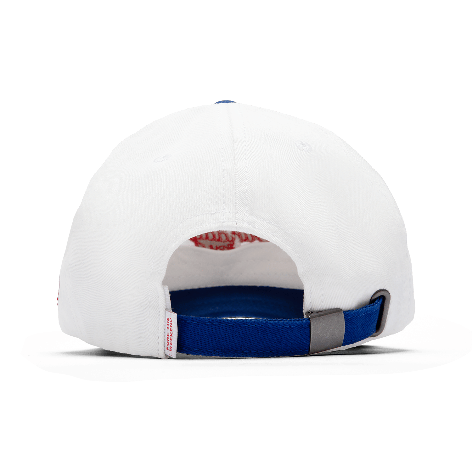 Back shot of red white and blue dad golf hat