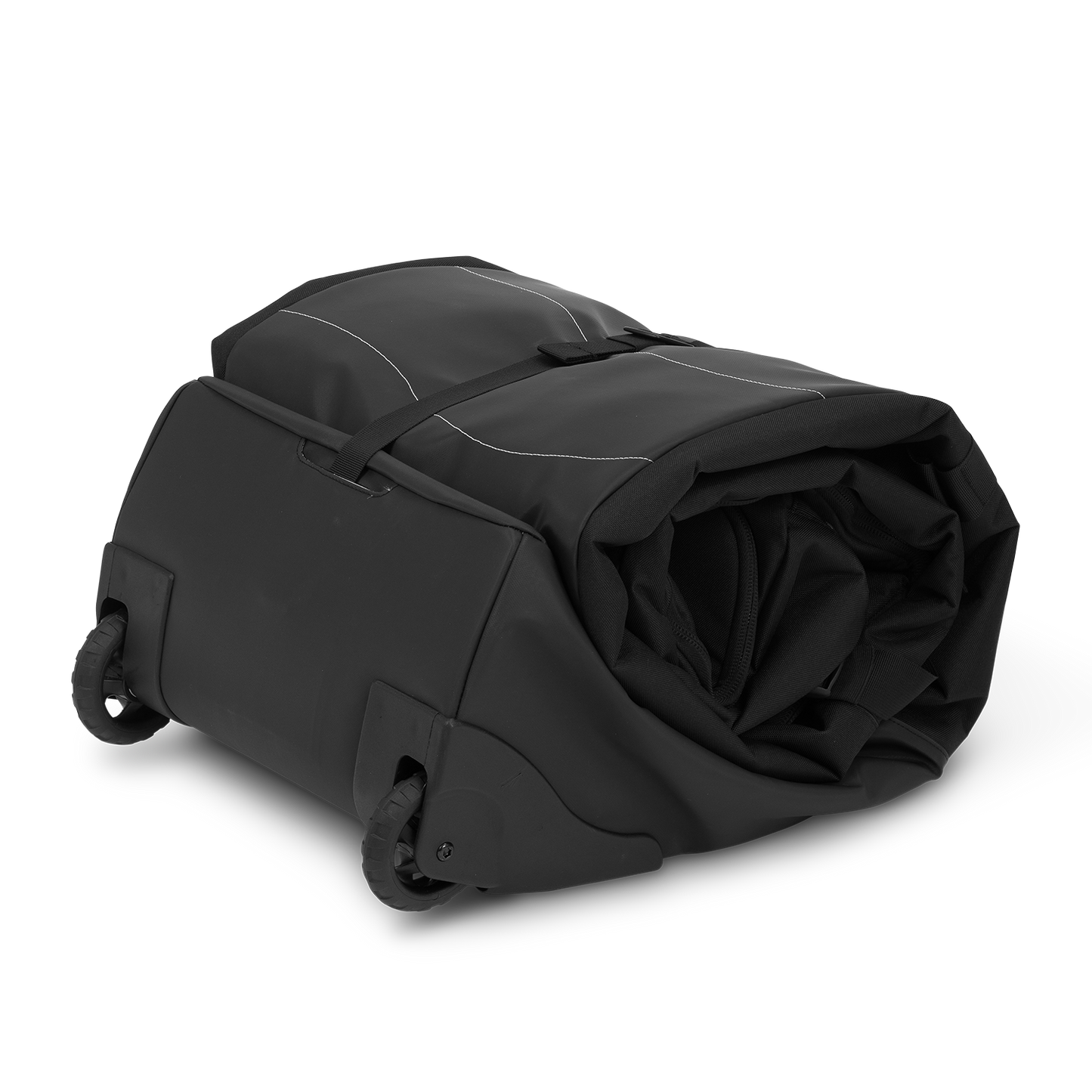 Rolled up view of the Drifter Ski Travel Bag sideways