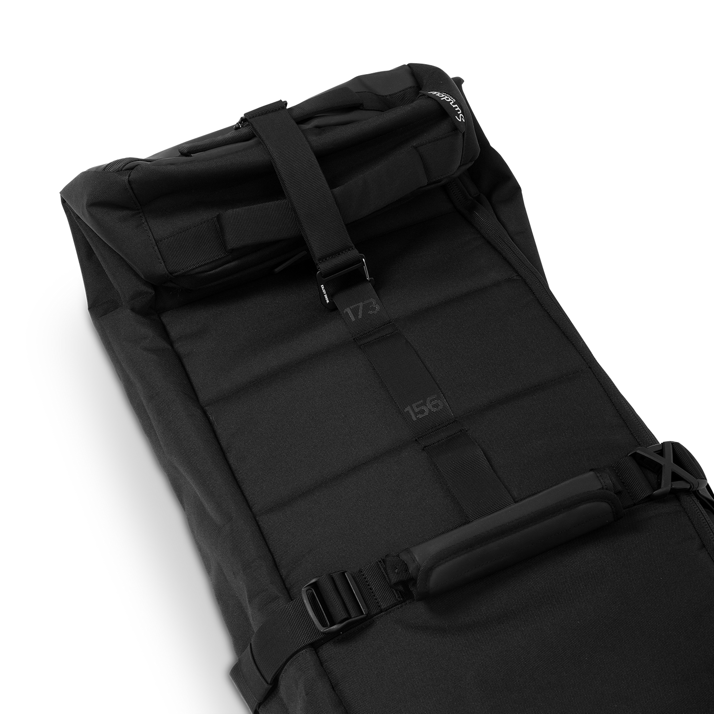 Rolled up view of the Drifter Ski Travel Bag