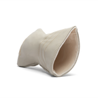 Inward shot of driver golf headcover in toasted almond vegan leather