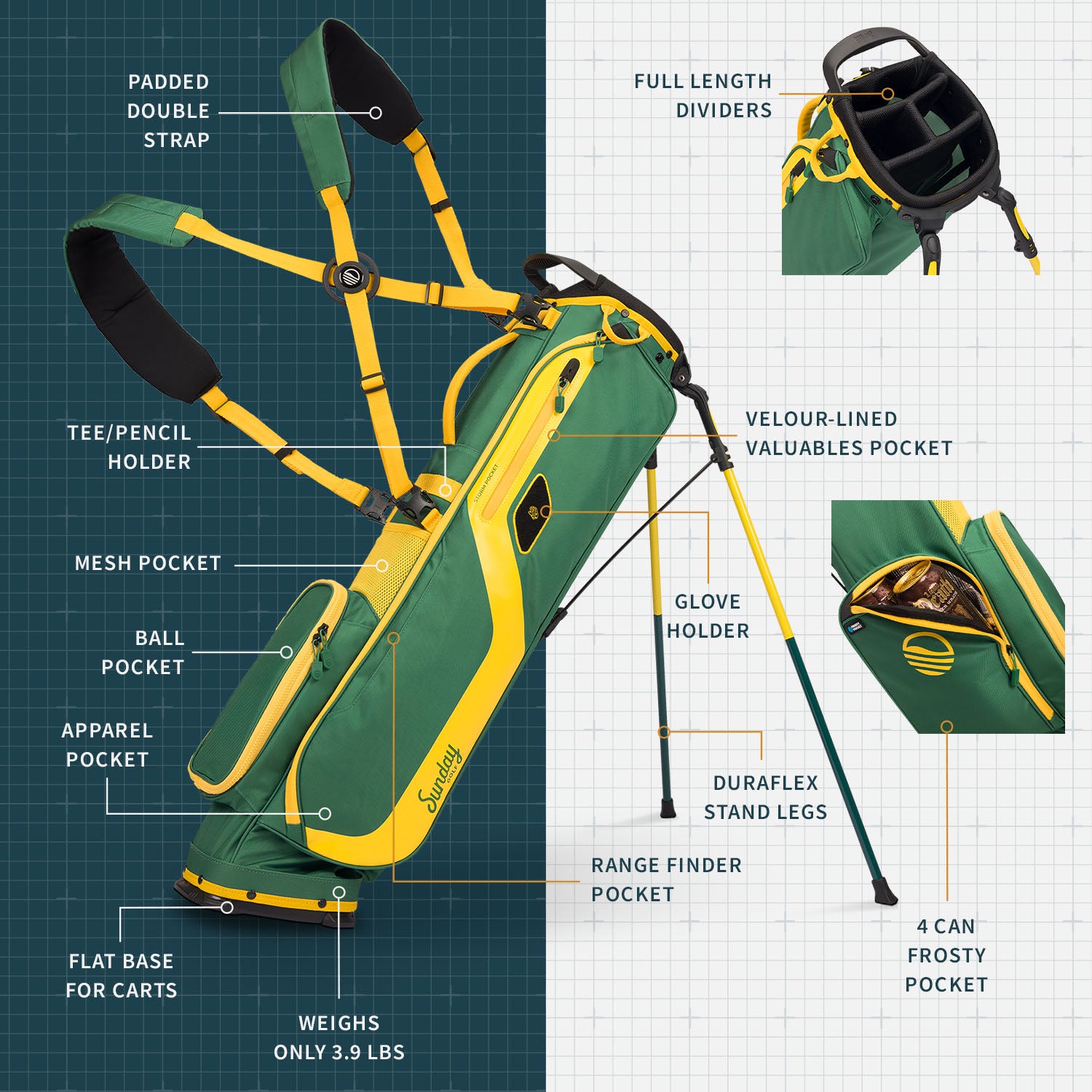 El Camino | Grellow Mid Size Stand Bag