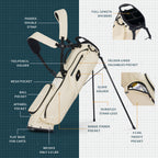El Camino S-class golf bag in Cream Feature Callout