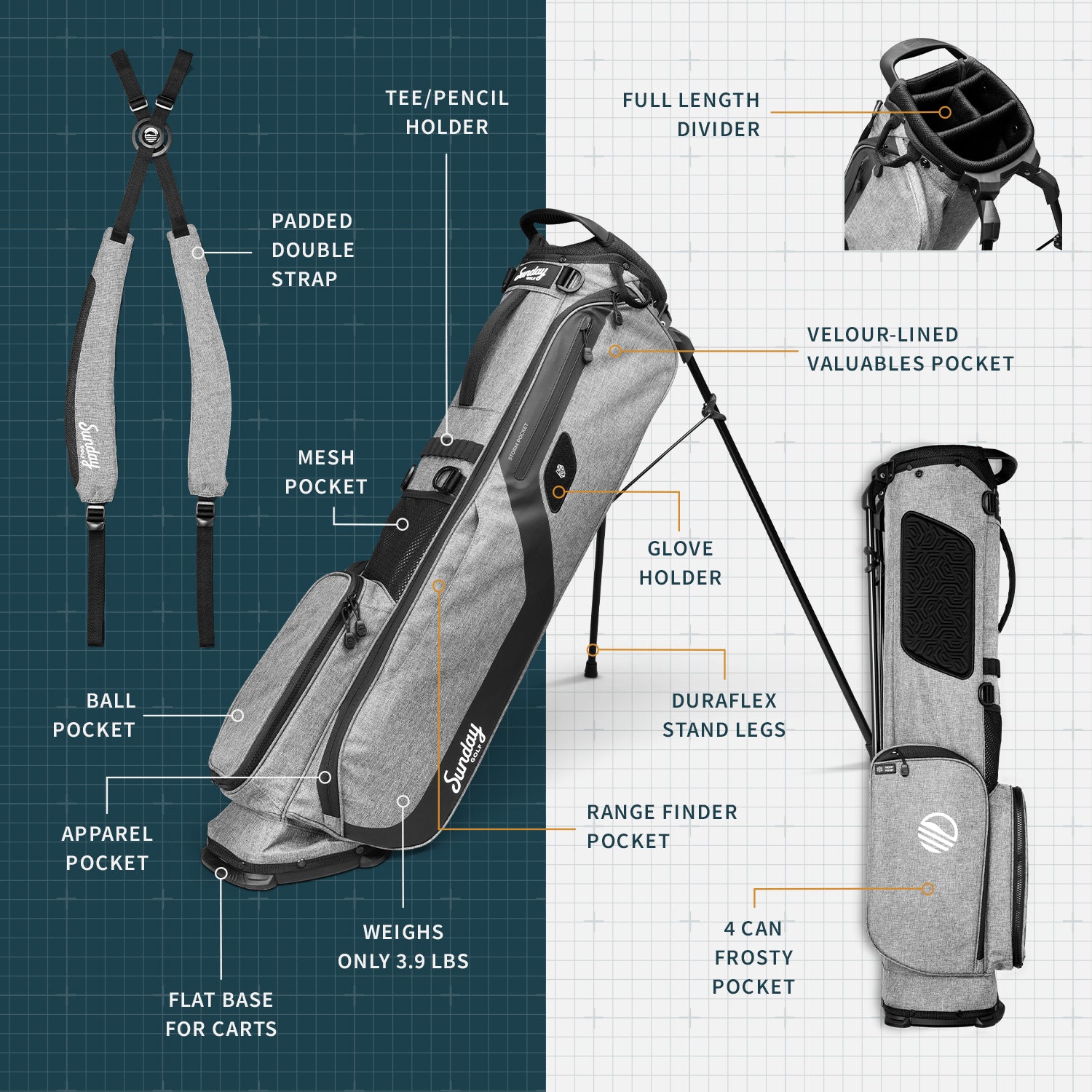 🔥 El Camino by Sunday Golf | Walking Golf Bags - MOTHER'S 🔥 El Camino by Sunday Golf | Walking Golf Bags - MOTHER'S
