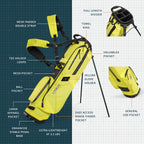 El Camino Superlite | Neon Yellow Mid Size Stand Bag